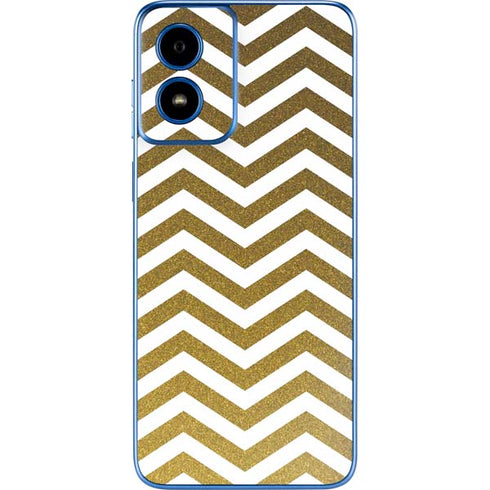 Gold Chevron Moto G Play 4G (2024) Skin
