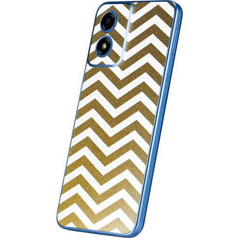 Gold Chevron Moto G Play 4G (2024) Skin
