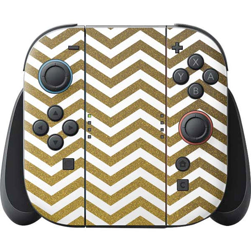Gold Chevron Nintendo Switch 2 (2025) Joy-Con Controller Skin