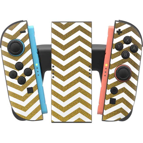 Gold Chevron Nintendo Switch 2 (2025) Joy-Con Controller Skin