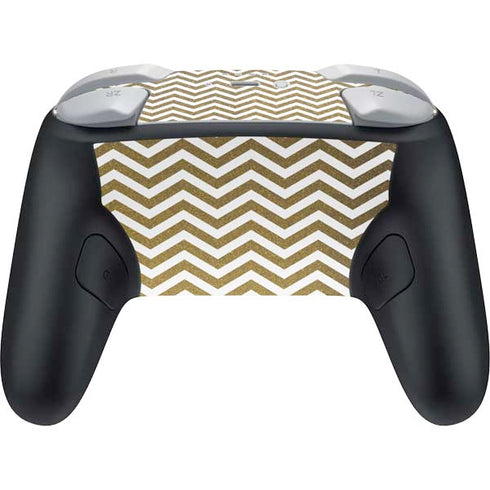 Gold Chevron Nintendo Switch 2 (2025) Pro Controller Skin