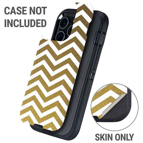 Gold Chevron Otterbox Defender iPhone Skin