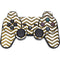 Gold Chevron PS3 Dual Shock wireless controller Skin