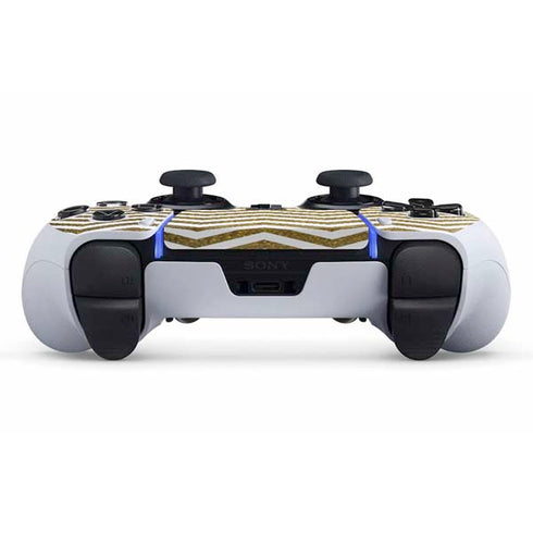 Gold Chevron PS5 DualSense Edge Pro Controller Skin