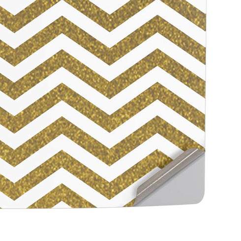 Gold Chevron PS5 Pro Disk Console Skin
