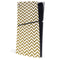 Gold Chevron PS5 Slim Digital Edition Console Skin