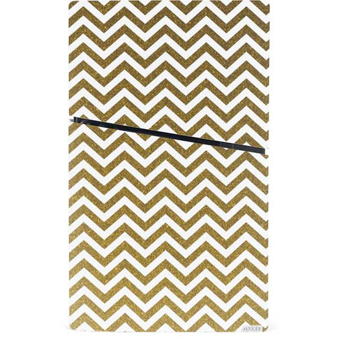 Gold Chevron PS5 Slim Digital Edition Console Skin