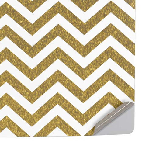 Gold Chevron PS5 Slim Digital Edition Console Skin