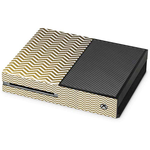 Gold Chevron Xbox One Console Skin