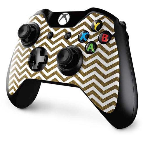 Gold Chevron Xbox One Controller Skin