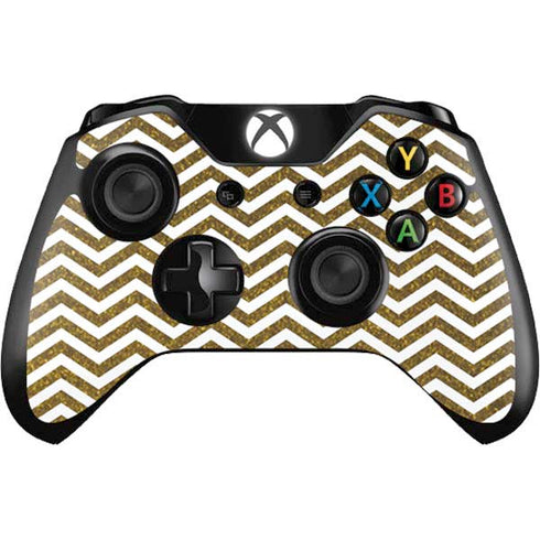 Gold Chevron Xbox One Controller Skin