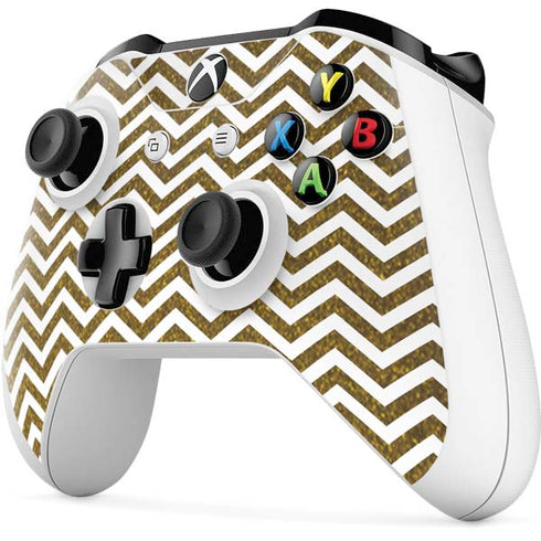 Gold Chevron Xbox One S All-Digital Edition Bundle Skin