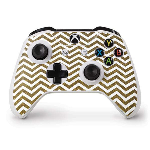 Gold Chevron Xbox One S Controller Skin