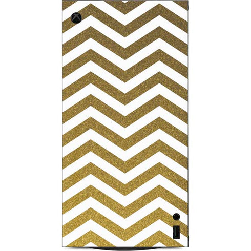 Gold Chevron XBox Series X Digital Edition Console Skin