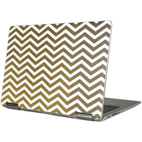 Gold Chevron Yoga 710 14in Skin