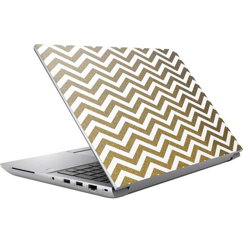 Gold Chevron HP ZBook Fury 16 G10 Skin