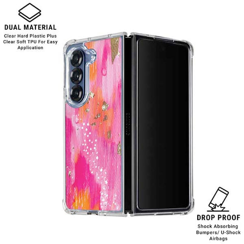 Gold Dust by Etta Vee Galaxy Z Fold6 Clear Case