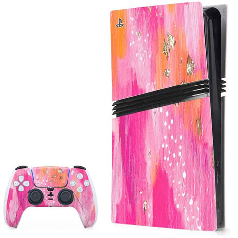 Gold Dust by Etta Vee PS5 Pro Bundle Skin