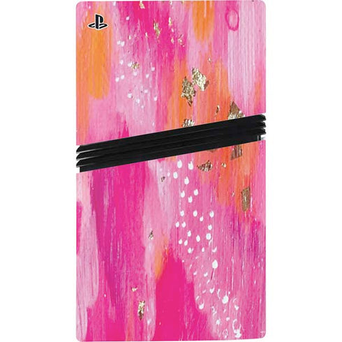 Gold Dust by Etta Vee PS5 Pro Disk Bundle Skin