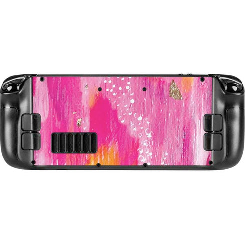 Gold Dust by Etta Vee Steam Deck Handheld Gaming Computer OLED Skin