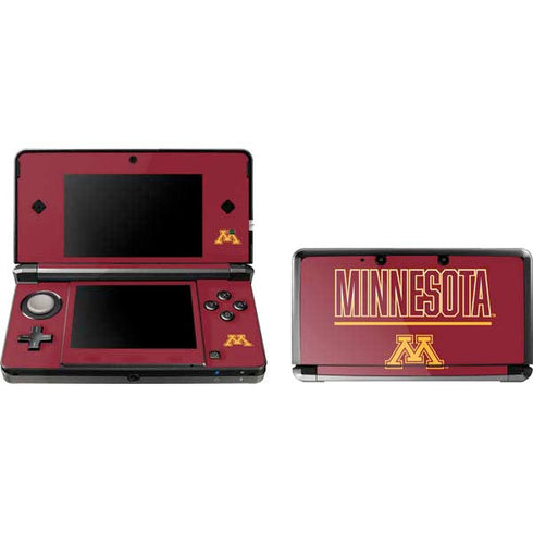 University of Minnesota Athletic Text Nintendo Skins