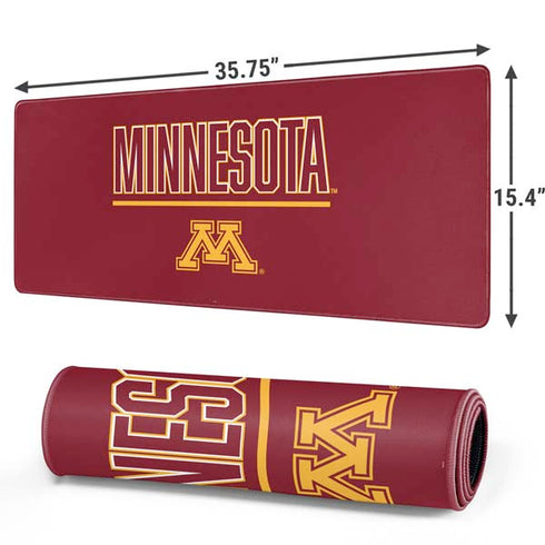 University of Minnesota Athletic Text Gaming Mouse Pad