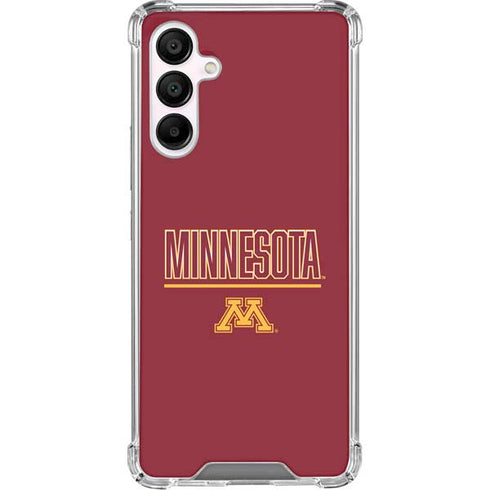 University of Minnesota Athletic Text Galaxy A16 5G Clear Case