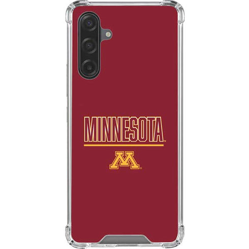 University of Minnesota Athletic Text Galaxy A17 Clear Case