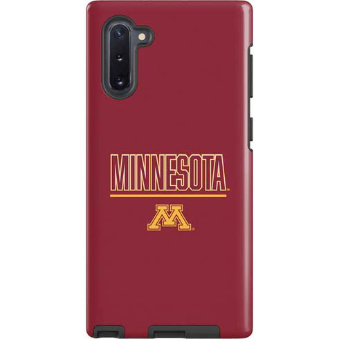 University of Minnesota Athletic Text Galaxy Cases