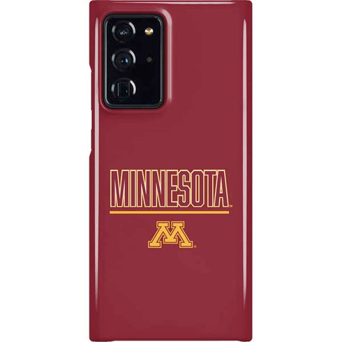 University of Minnesota Athletic Text Galaxy Cases
