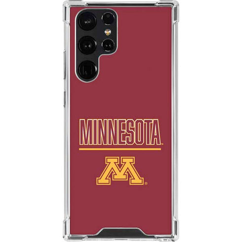 University of Minnesota Athletic Text Galaxy S23 Ultra Clear Case