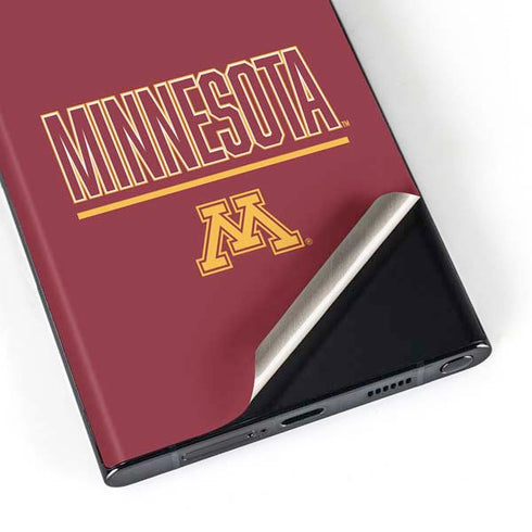 University of Minnesota Athletic Text Galaxy Skins