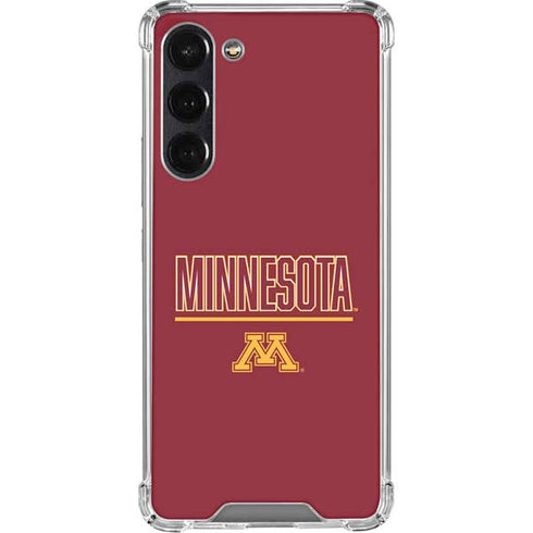 University of Minnesota Athletic Text Galaxy S24 FE Clear Case