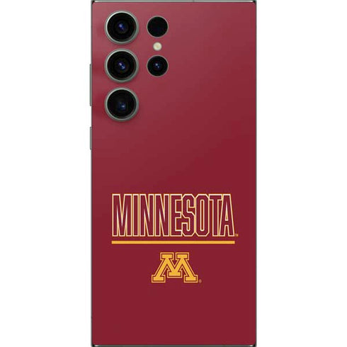 University of Minnesota Athletic Text Galaxy S24 Ultra Skin