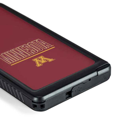 University of Minnesota Athletic Text Galaxy S24 Ultra Waterproof Case