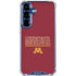 University of Minnesota Athletic Text Galaxy S25 Clear Case