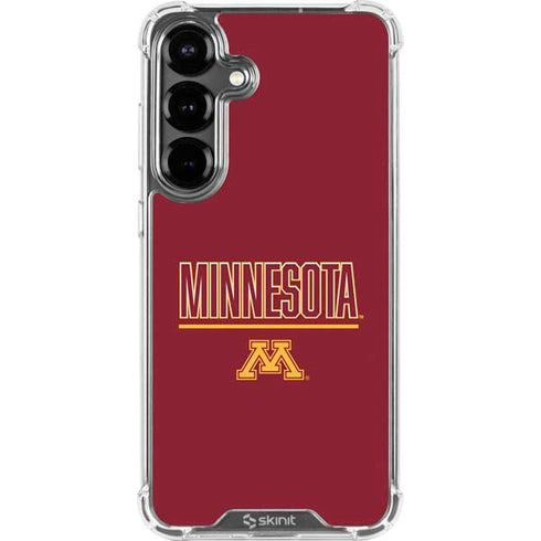 University of Minnesota Athletic Text Galaxy S26 Clear Case