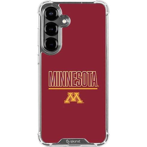 University of Minnesota Athletic Text Galaxy S26 Plus Clear Case
