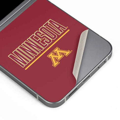 University of Minnesota Athletic Text Galaxy Z Flip6 Skin