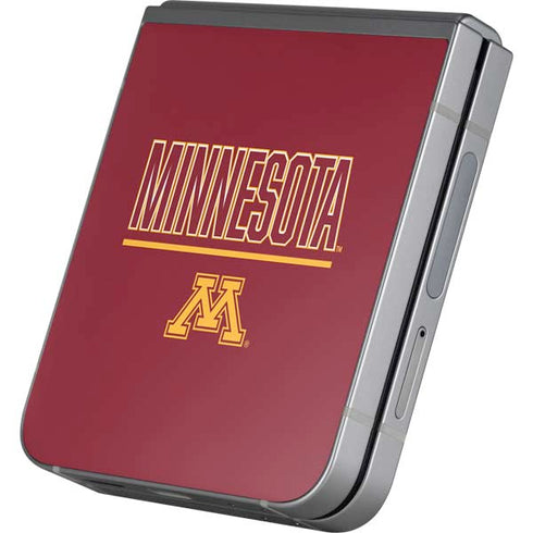 University of Minnesota Athletic Text Galaxy Z Flip6 Skin
