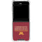 University of Minnesota Athletic Text Galaxy Z Flip6 Clear Case