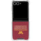University of Minnesota Athletic Text Galaxy Z Flip7 Clear Case