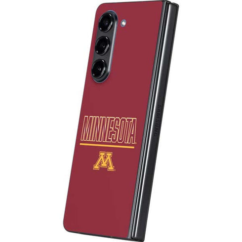 University of Minnesota Athletic Text Galaxy Z Fold5 5G Skin
