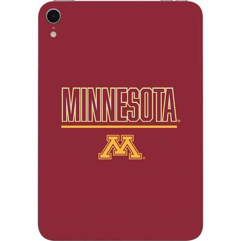 University of Minnesota Athletic Text Apple iPad Mini Skin