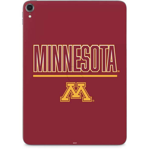 University of Minnesota Athletic Text Apple iPad Pro Skin
