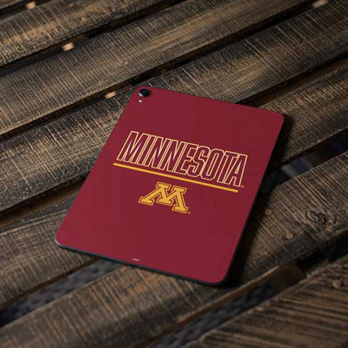 University of Minnesota Athletic Text Apple iPad Pro Skin
