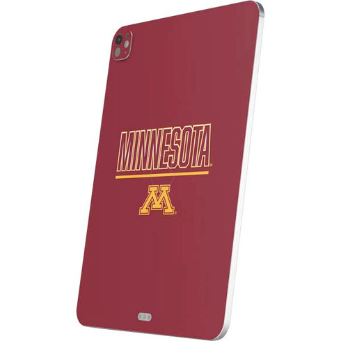 University of Minnesota Athletic Text iPad Pro 13in M4 (2024) Skin