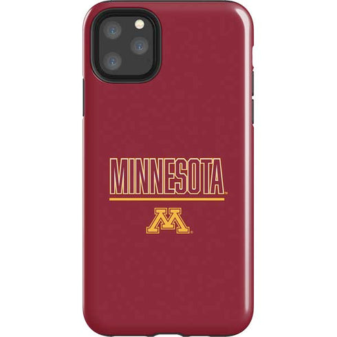 University of Minnesota Athletic Text iPhone Cases