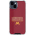 University of Minnesota Athletic Text iPhone 15 Clear Case