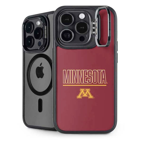 University of Minnesota Athletic Text iPhone 15 Pro Kickstand Case